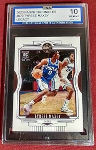 lot 116 image: 2020 Chronicles Tyrese Maxey Rookie Card - ISA 10