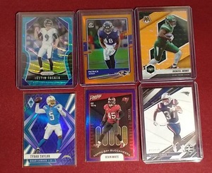 lot 119 image: (6) Numbered NFL Cards