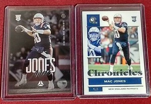 lot 122 image: (2) Mac Jones Rookie Cards