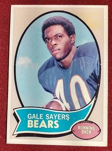lot 129 image: 1970 Topps Gale Sayers Card
