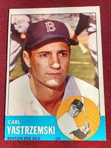 lot 135 image: 1963 Topps Carl Yastrzemski Card