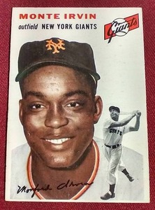 lot 138 image: 1954 Topps Monte Irvin Card