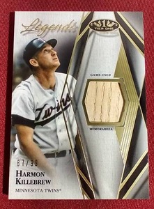 lot 140 image: Harmon Killebrew Game-Used Bat Card - #d99
