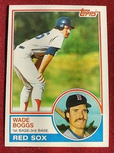 lot 152 image: 1983 Topps Wade Boggs Rookie Card