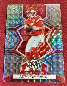 lot 154 image: Patrick Mahomes Silver Mosaic Card