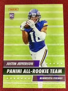 lot 158 image: 2020 Panini Instant Justin Jefferson Rookie Card 648