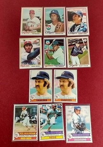 lot 173 image: (11) 1970s Baseball Cards - Stars & HOFers