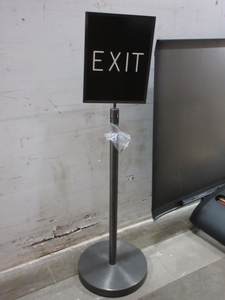 lot 110 image: FREESTANDING EXIT SIGN