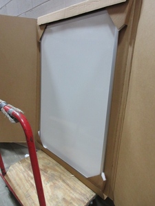 lot 113 image: QUARTET WHITE  BOARD WITH ALUMINUM FRAME - NEW