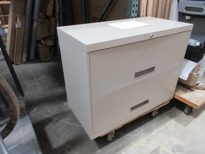 lot 148 image: CONTEMPORARY, 2 DRAWER LATERAL FILE