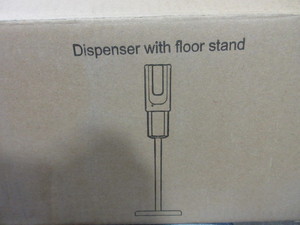 lot 160 image: FREESTANDING, BATTERY OPERATED,  HAND SANITIZERSOAP DISPENSER UNITS - NEW