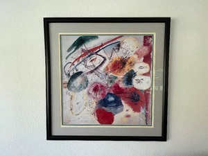 lot 44 image: Large Framed Abstract Artwork