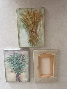lot 88 image: Mixed Lot of Three Canvas Wall Artwork