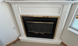 lot 107 image: Heat - N - Glo Portable Electric Corner Fireplace