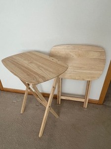 lot 77 image: Set of Two Folding TV Trays