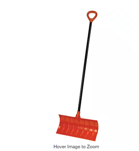 lot 4 image: 12 Pack Bigfoot 50 in. Roller Snow Shovel with Large D-Grip Metal Handle