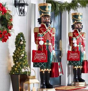 lot 6 image: Members Mark 6 Feet Tall Pre-Lit Grand Nutcracker