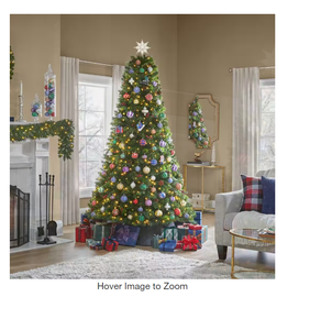 lot 7 image: 7.5 ft. Pre-Lit LED Westwood Fir Artificial Christmas Tree with 650 Warm White Micro Fairy Lights