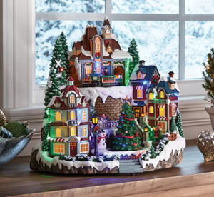 lot 12 image: Members Mark 12 Pre-lit Holiday Village