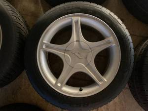 lot 309 image: Mustang Pony Wheels - Cooper Zeon Tires