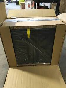 Husky Pro Duty Welded 20-Gauge Steel Wall Mounted Garage Cabinet in Black LINE-X (28 in. W x 22 in. H x 14 in. D)  Customer Returns See Pictures