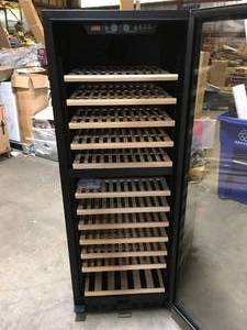 23 in. 138-Bottle Stainless Steel Dual Zone Wine Refrigerator by LANBO Customer Returns See Pictures