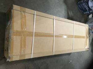 Husky Ready-to-Assemble 24-Gauge Steel Freestanding Garage Cabinet in Black (48 in. W x 72 in. H x 18 in. D) Customer Returns See Pictures