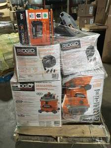 Pallet of WetDry Shop Vacs Various Models and Conditions  Customer Returns See Pictures
