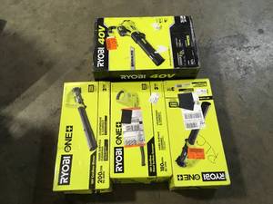 Lot of Assorted Ryobi Leaf Blowers  Customer Returns See Pictures
