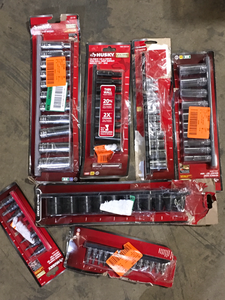 Lot of Assorted Husky Socket Sets and Hardware Different Models and Conditions Customer Returns See Pictures