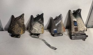 lot 232 image: 4 Duck Butt Floating Decoys (Flambeau, Sport Plast, and Carry Lite)