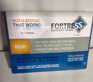 lot 233 image: NEW Fortress Security Store S02-B Wireless Home Security Alarm System