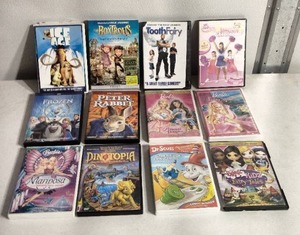 lot 244 image: Collection of 12 Children Movie DVDs