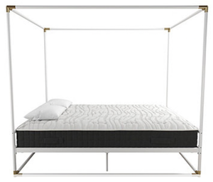 lot 75 image: New CosmoLiving Celeste Canopy Metal Bed - Full