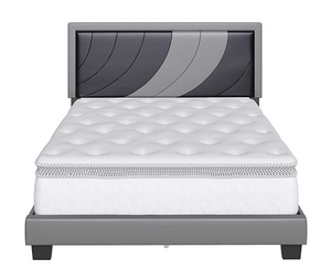 lot 76 image: New Accent Bree Upholstered Platform Bed - Queen