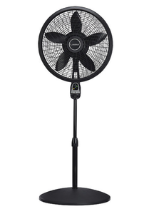 lot 77 image: NEW Lasko Cyclone 18 Oscillating Pedestal Fan - Black