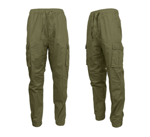 lot 92 image: NEW Galaxy by Harvic Mens Slim Twill Cargo Jogger Pant