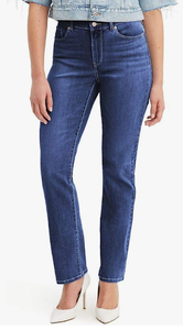 lot 94 image: NEW Levis Red Tab WM 505 Straight Denim Mid Rise