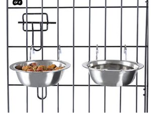 lot 209 image: New PetMaker Stainless Steel 8-Oz. Dog Bowl Set