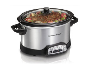 lot 211 image: NEW Hamilton Beach Programmable 4-Qt. Slow Cooker