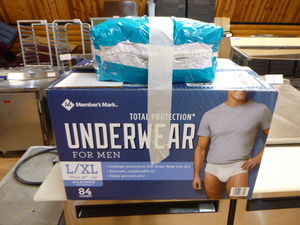 lot 50 image: Members Mark Disposable Underwear for Men