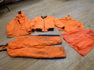 lot 73 image: Blaze Orange Hunting Gear