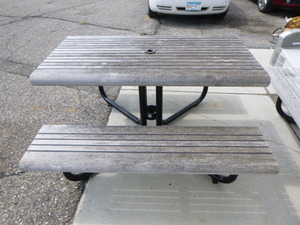 lot 102 image: Landscape Forms Heavy Duty Picnic Table