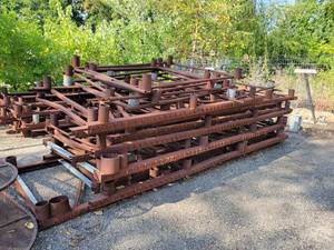 lot 48 image: Large Lot of Live Christmas Tree Lot Stands - Approx. 25 Stands