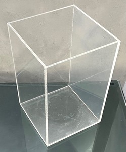lot 61 image: Lucite Wastebasket