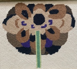lot 66 image: Vintage Framed Needlepoint Art