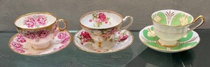 lot 120 image: 8 Demitasse Teacups with Saucers