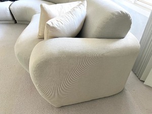 lot 5 image: Vintage Curved Contemporary Sectional by Directional