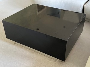 lot 15 image: Vintage Contemporary Black Coffee Table