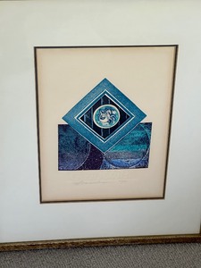 lot 132 image: Framed Martin Barooshian Detailed Intaglio Etching